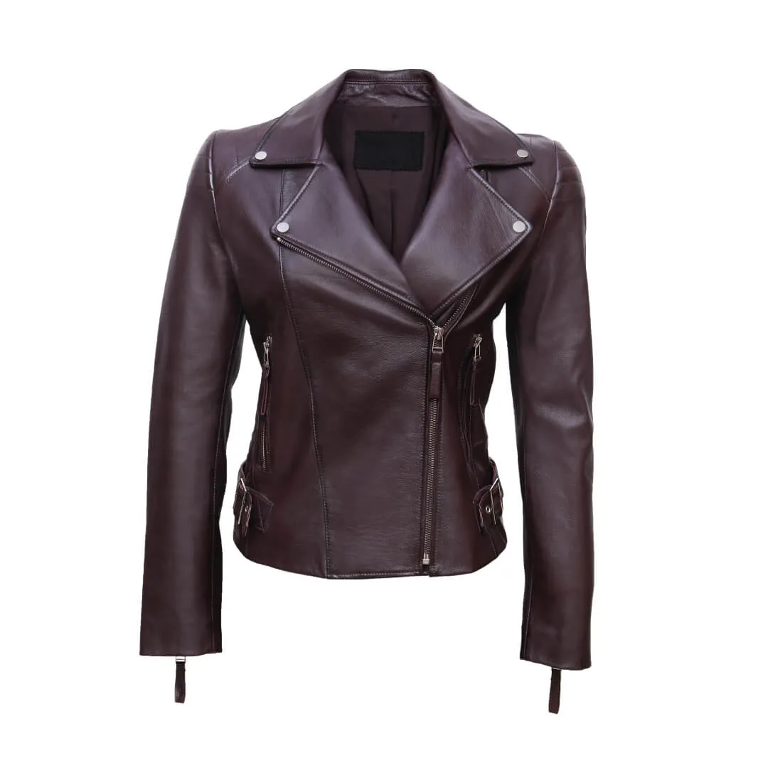 Motorcycle Leather Jacket Women