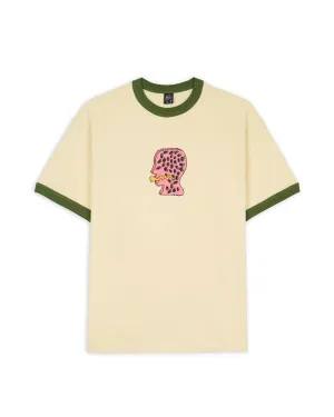 Mouthworm Short Sleeve Ringer Tee - Cream