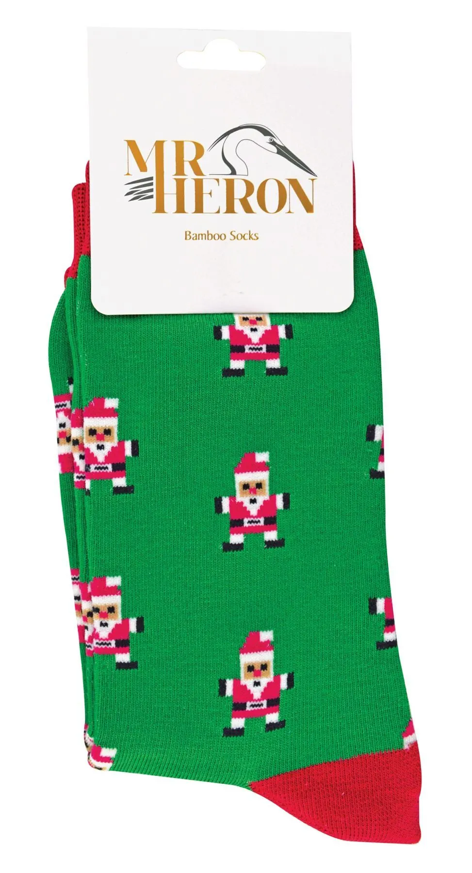Mr Heron - Christmas Socks (6-11 / Santa (Green))