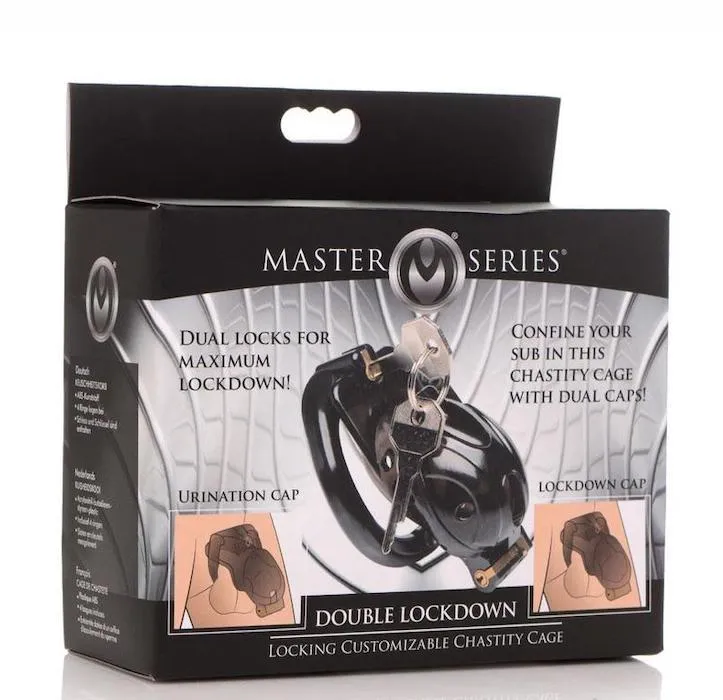 MS ''Double Lockdown'' Cock Cage -Blk