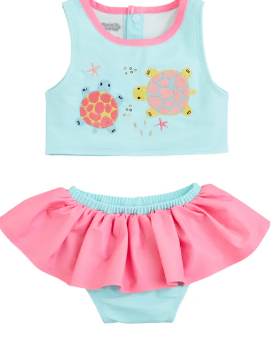 Mud Pie - Turtle Applique 2PC Swimsuit
