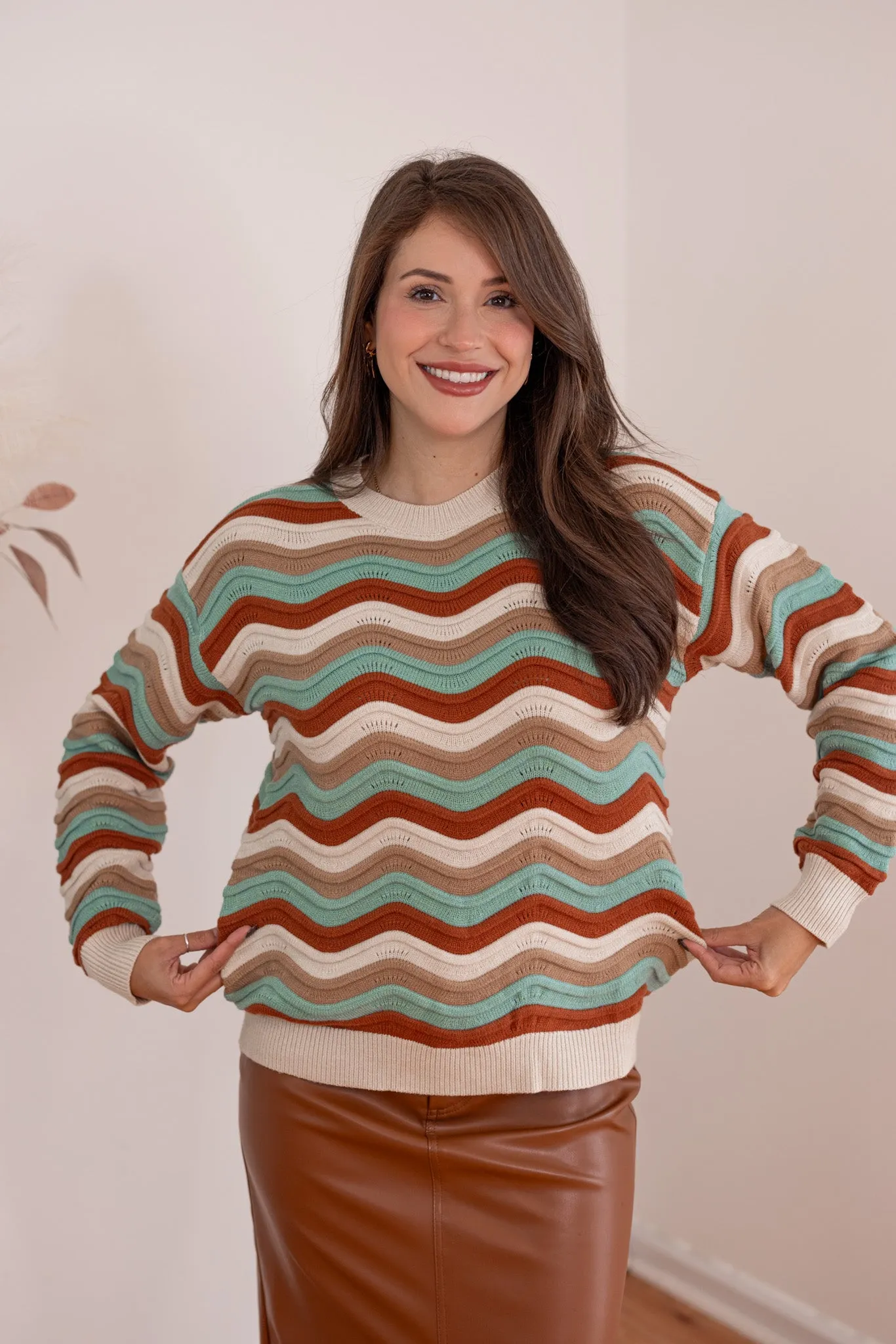 Multicolor Fall Striped Sweater