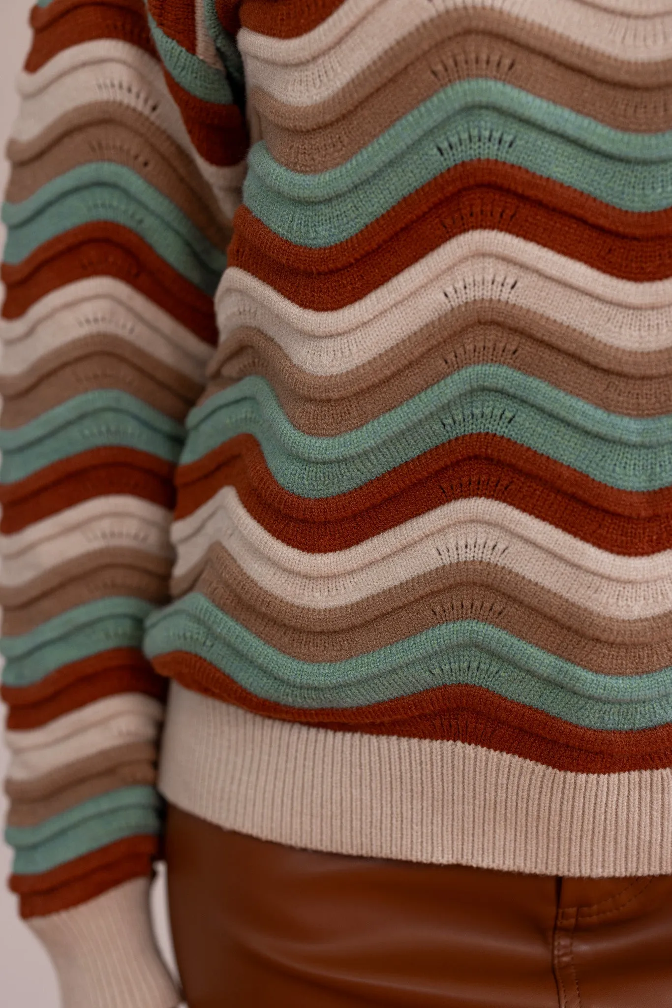 Multicolor Fall Striped Sweater