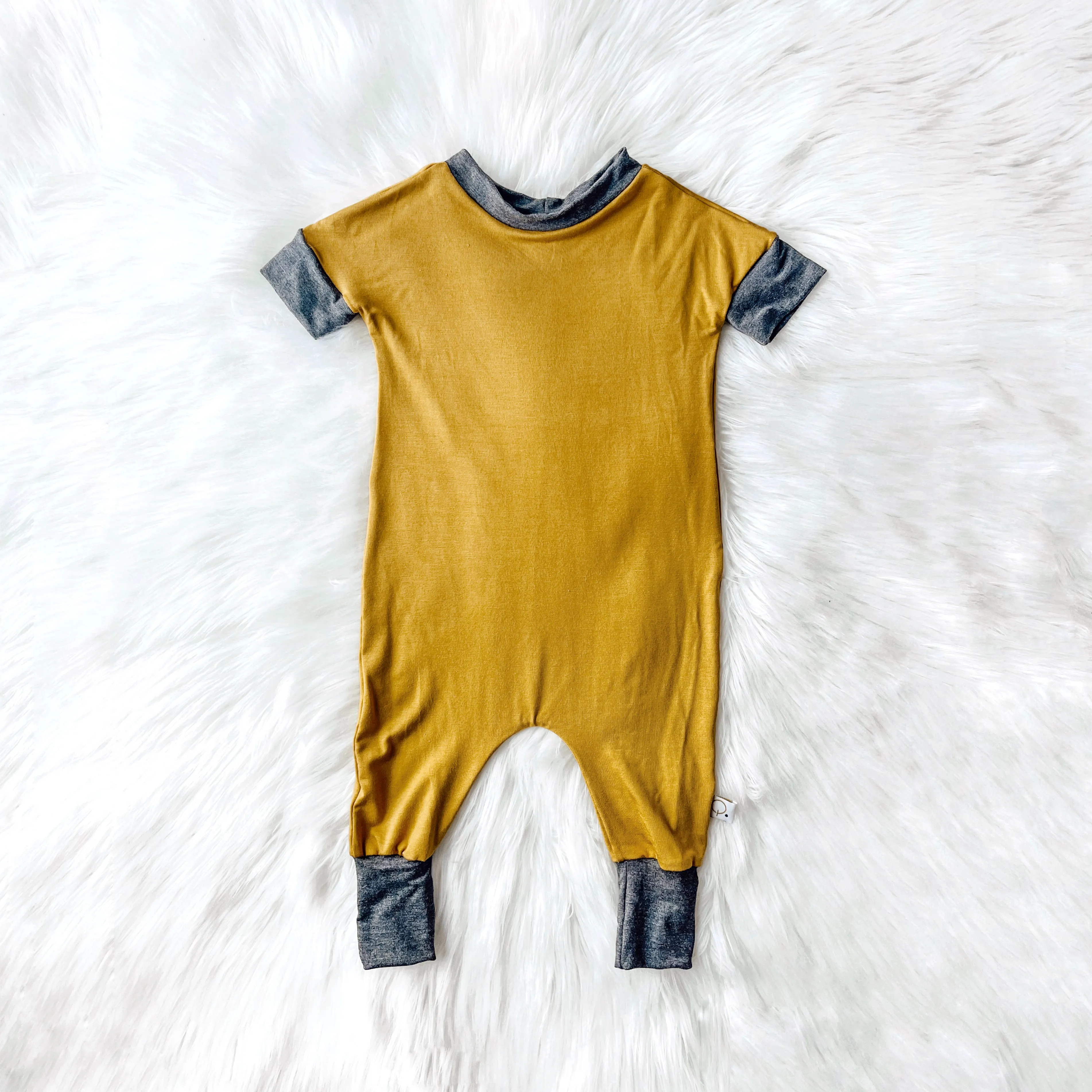 Mustard Tee Romper