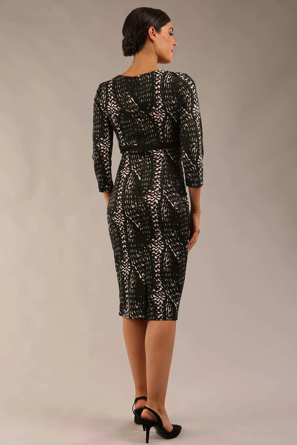 Nadia Print Contour Stretch Dress