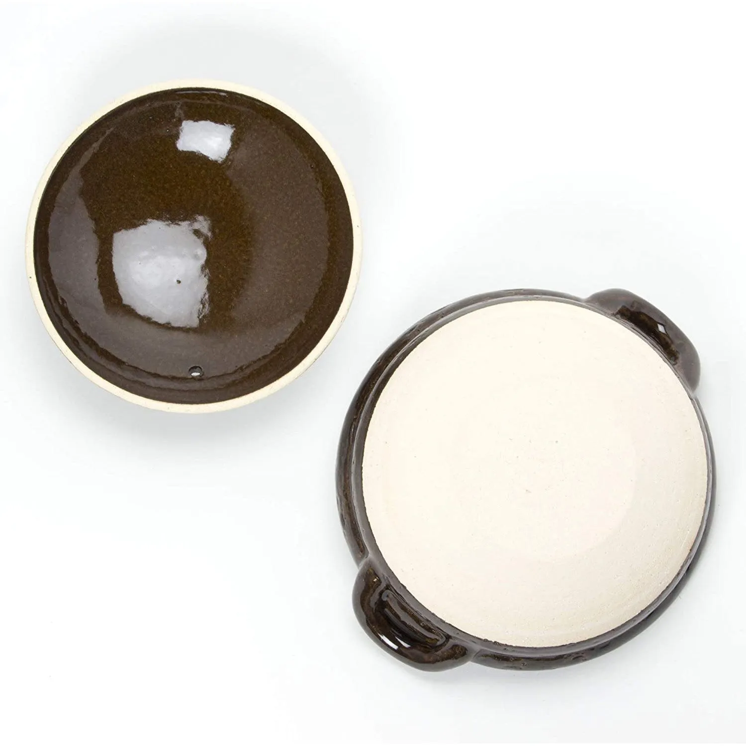 NAGATANIEN IGA Donabe 1-2 People 20.5cm Brown Clay Pot