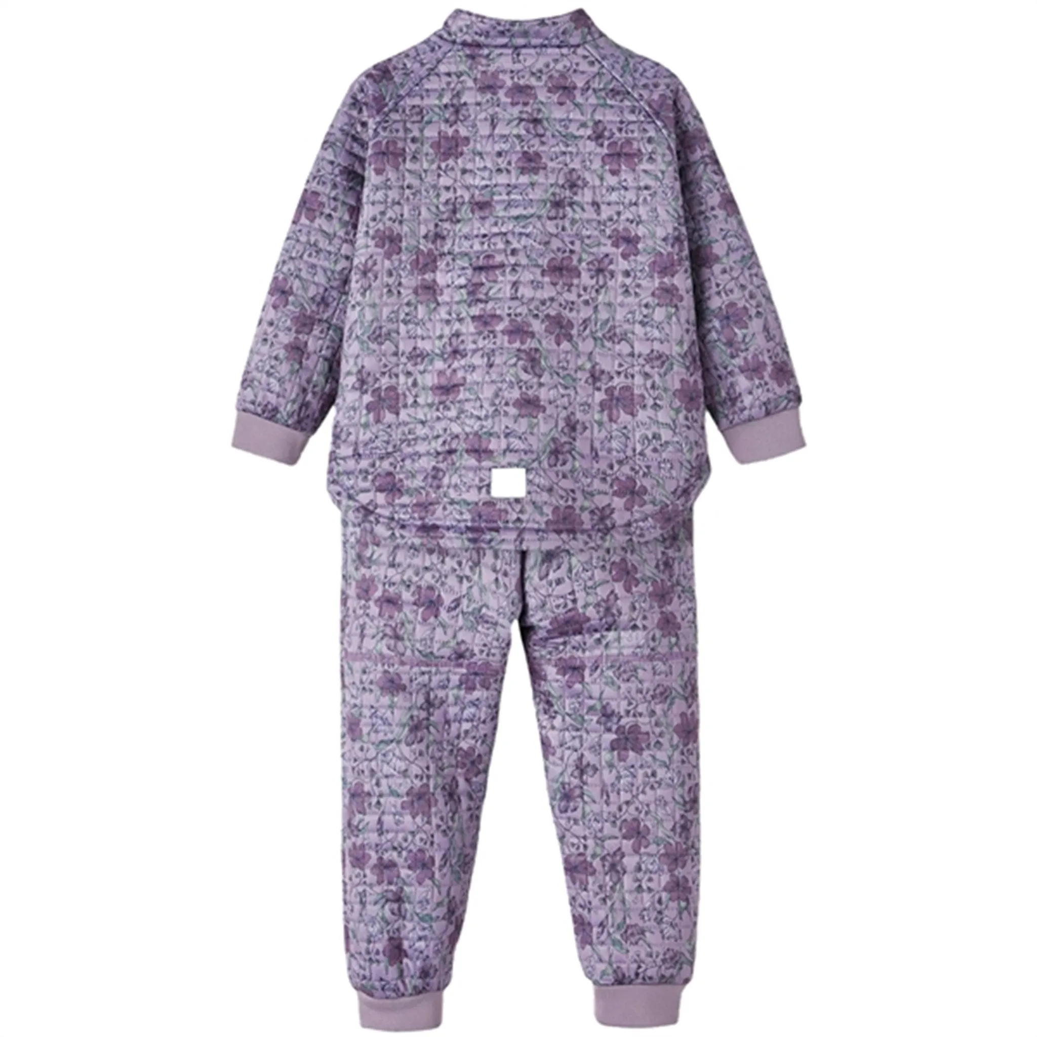 Name it Lavender Gray Moon Quilted Set Flower World