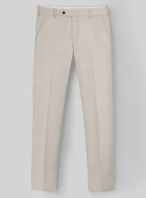 Napolean Muted Beige Wool Pants