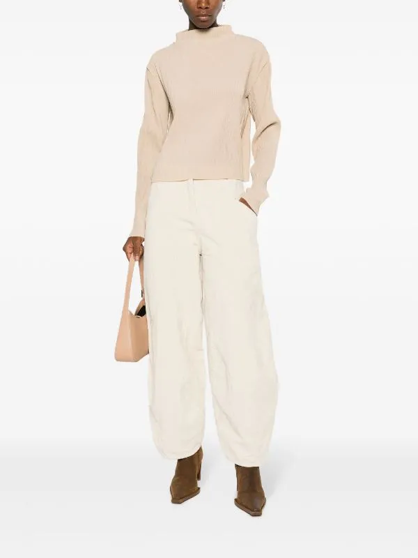 Naptune Plissé Top - Warm Sand