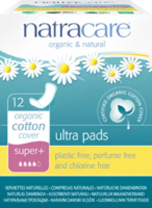Natracare Super  Ultra Pads (12 Count)