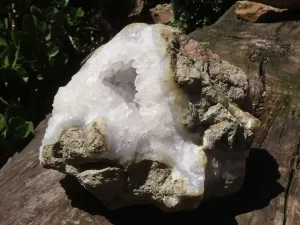 Natural Blue Lace Agate Geode Specimen x 1 From Nsanje, Malawi