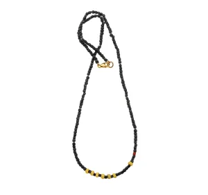 Nava Zahavi Yellow Gold Obsidian Necklace