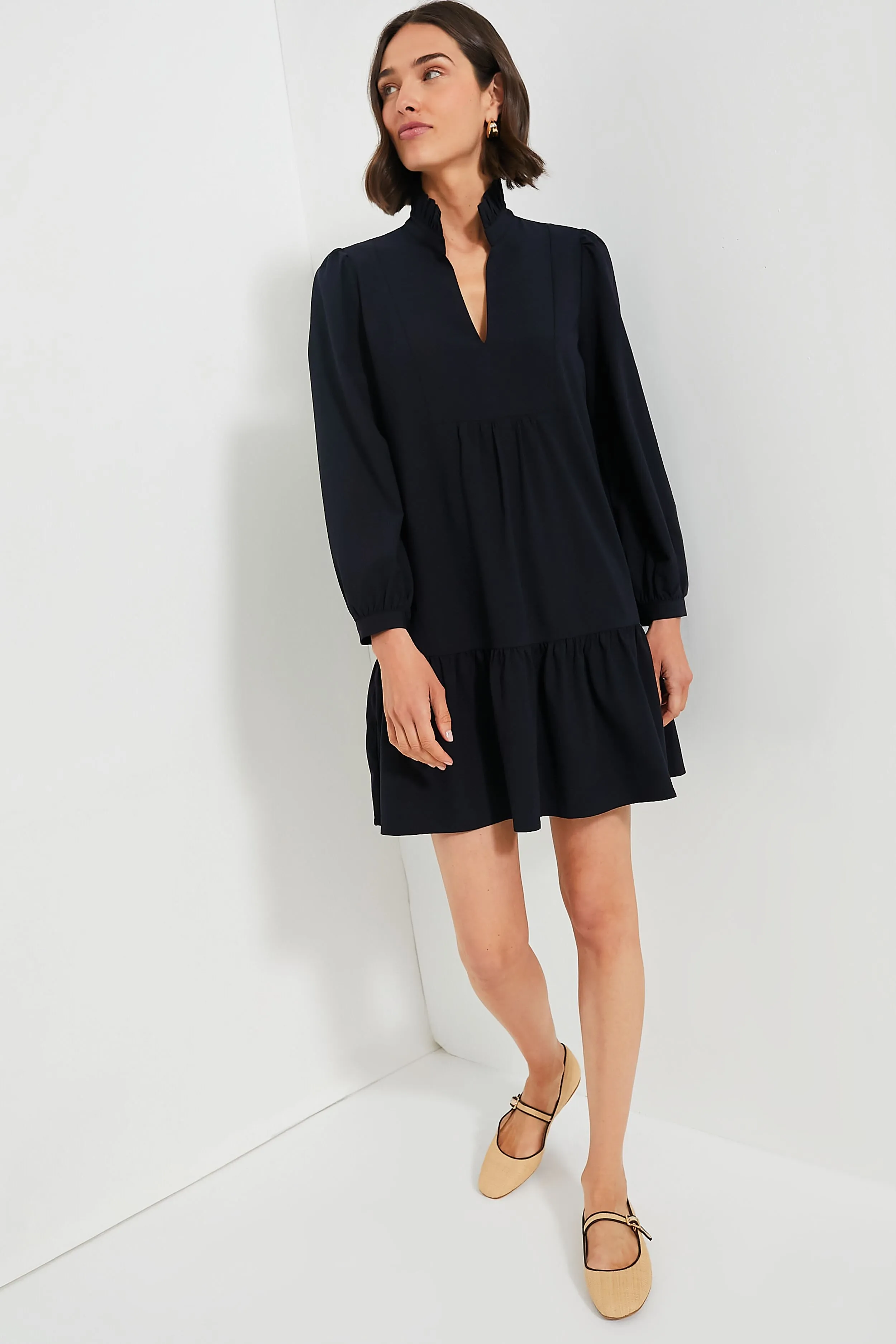 Navy Crepe Palmerston Dress