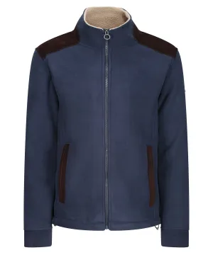 Navy - Faversham full-zip fleece