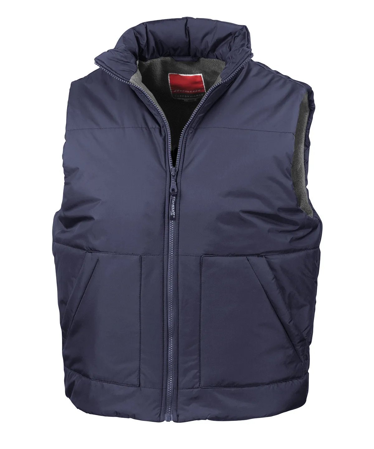 Navy - Fleece-lined bodywarmer
