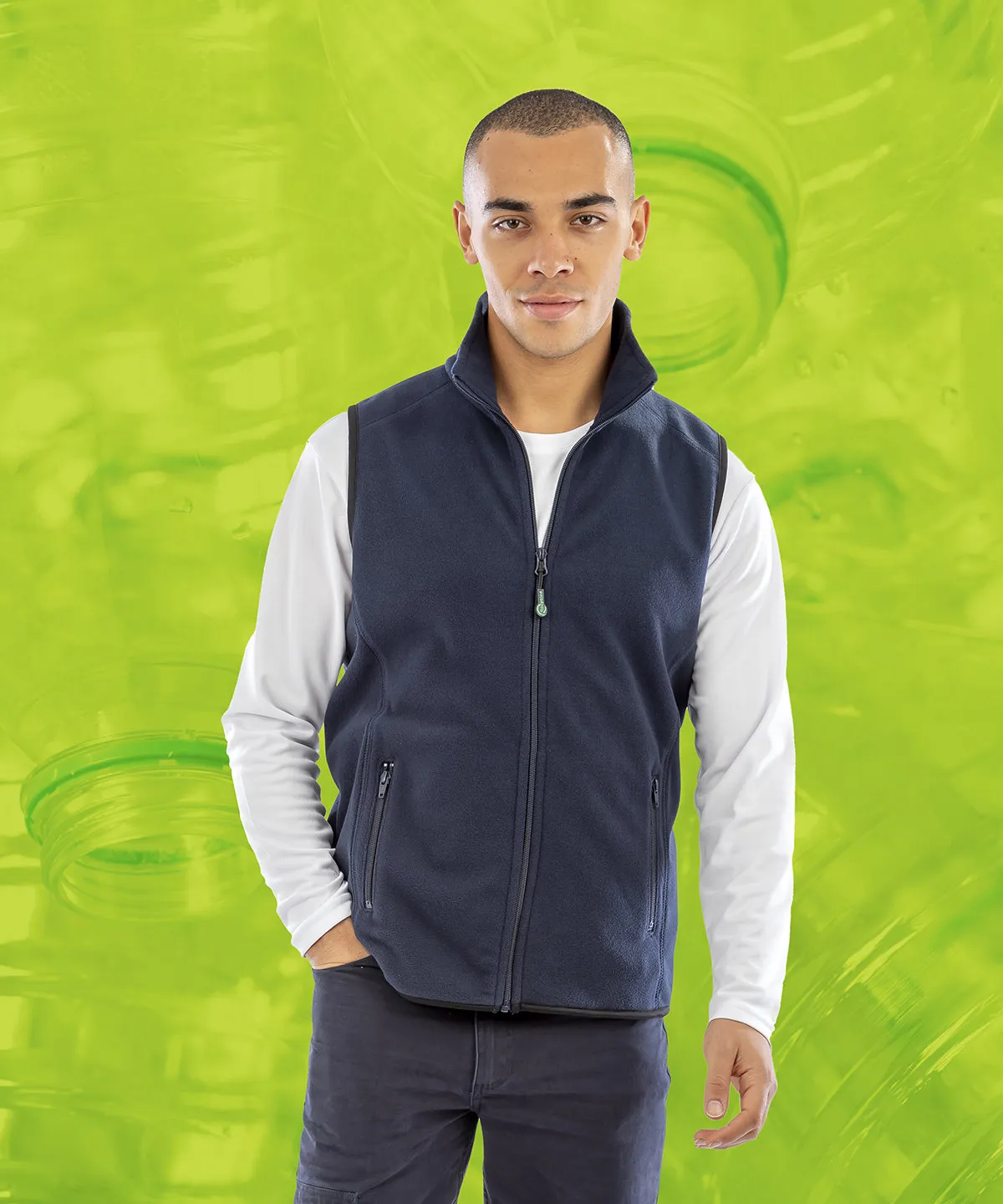 Navy - Recycled fleece Polarthermic bodywarmer