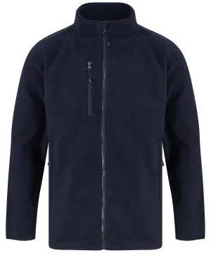 Navy - Recycled polyester microfleece jacket