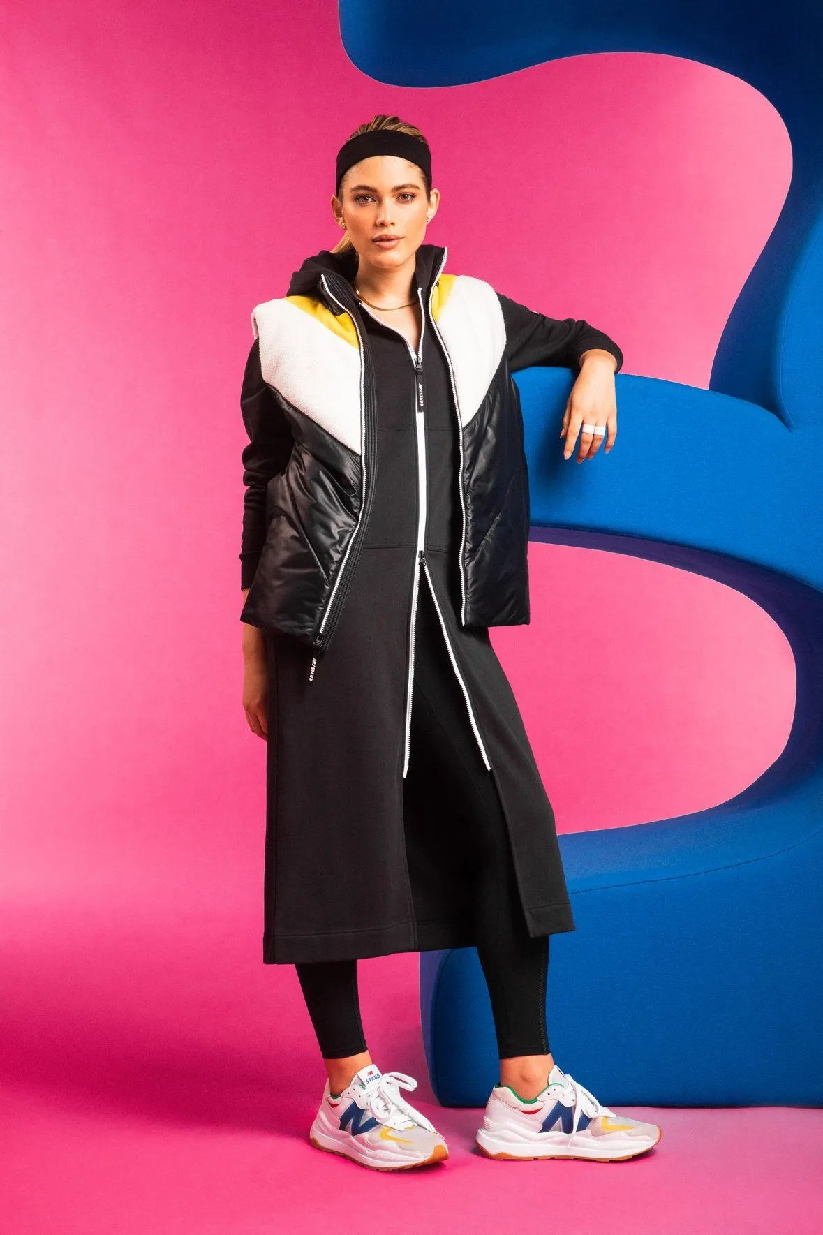 NB x STAUD PUFFER VEST | BLACK