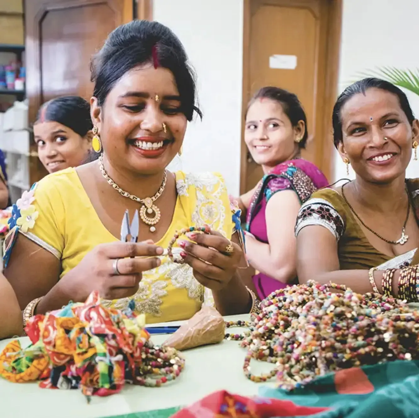 Necklace | Artisan Kantha Jewelry Cylinder