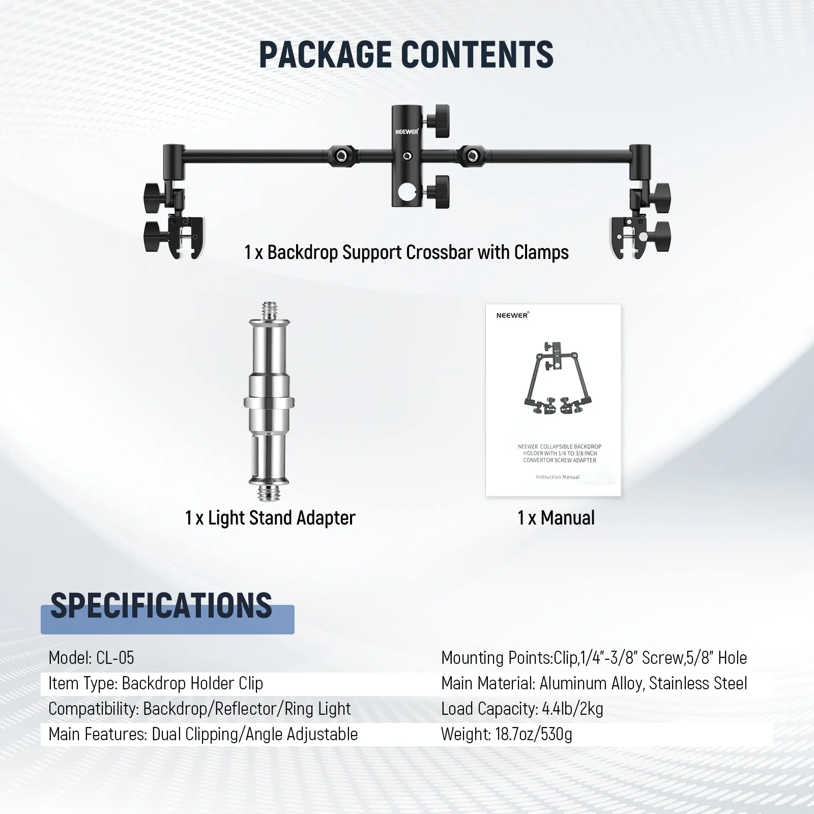 NEEWER CL-05 Portable Collapsible Backdrop Holder