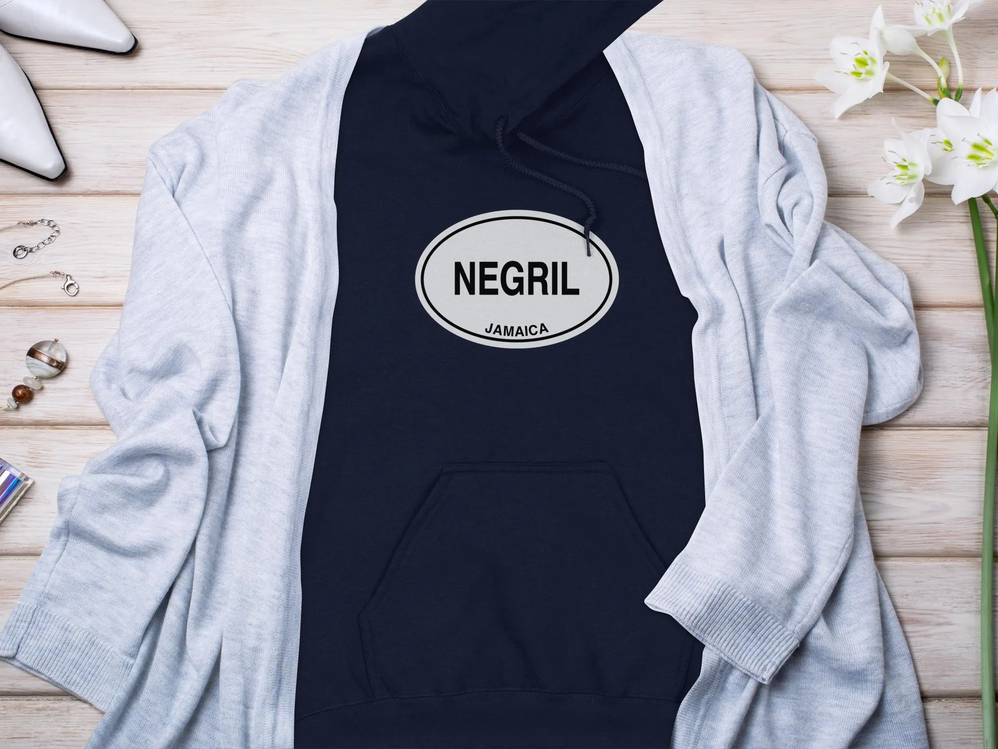 Negril Vacation Hoodie for Jamaica's Beach and Sunset Lovers