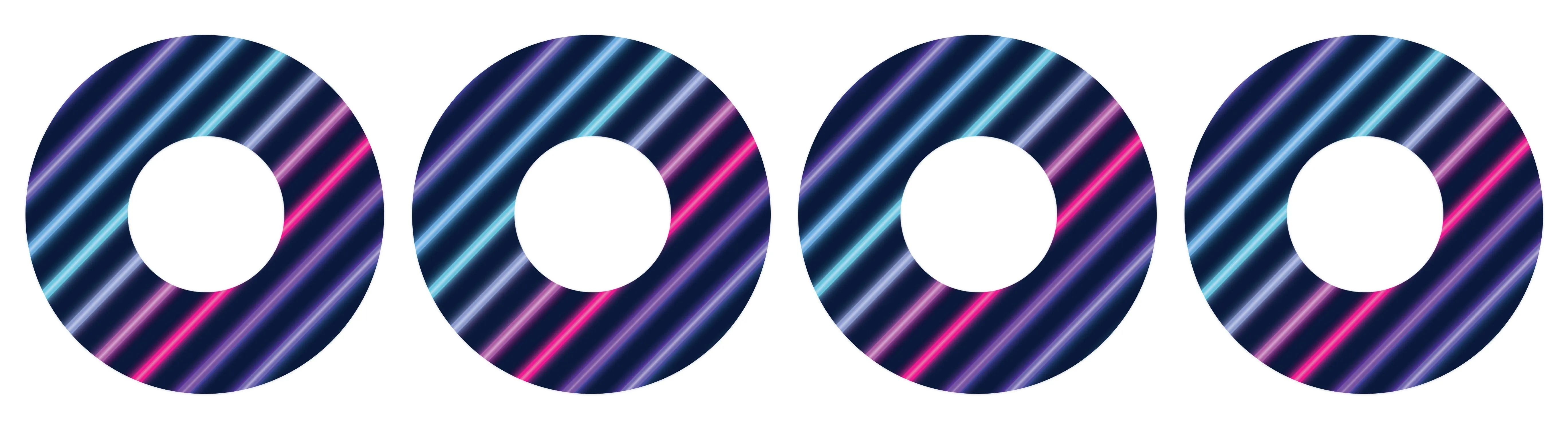 Neon Stripes Patch  Tape Designed for the FreeStyle Libre 2