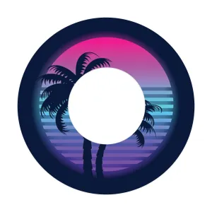Neon Sunset Patch  Tape Designed for the FreeStyle Libre 2