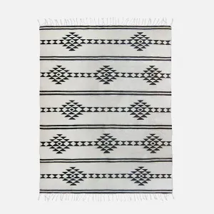 Neutral Medallions Rug - Wool 3'x5'