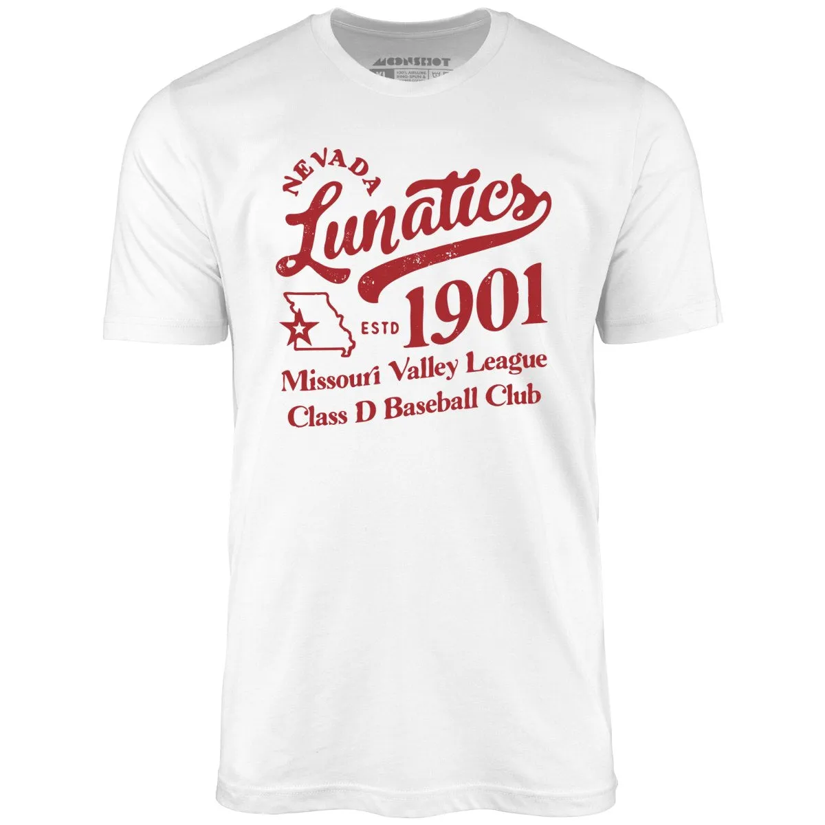 Nevada Lunatics - Missouri - Vintage Defunct Baseball Teams - Unisex T-Shirt