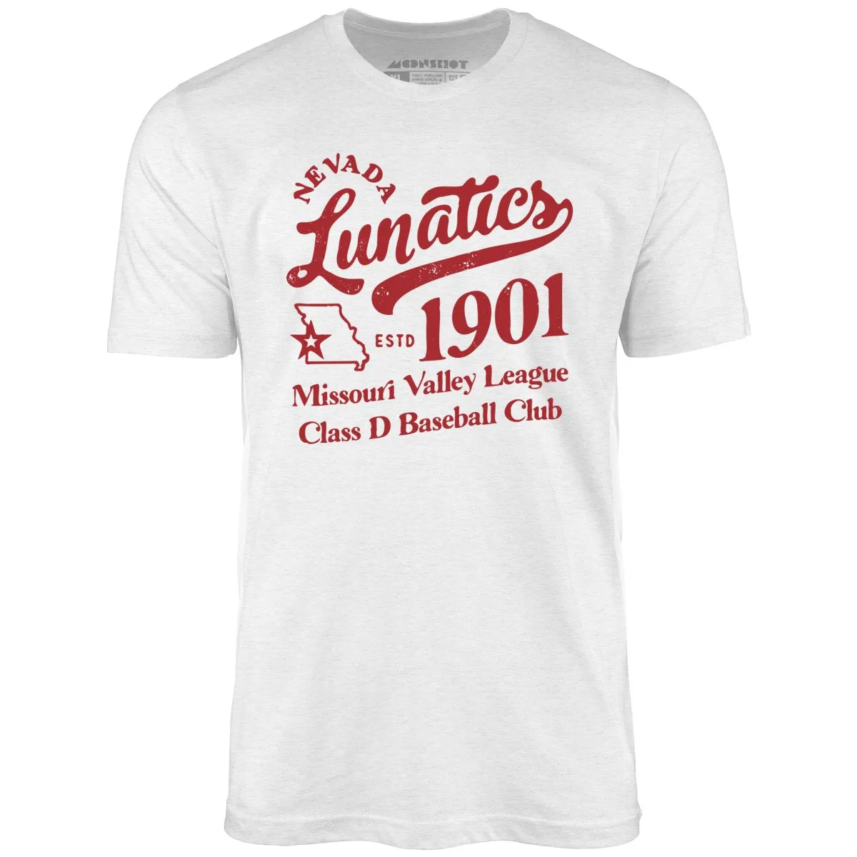 Nevada Lunatics - Missouri - Vintage Defunct Baseball Teams - Unisex T-Shirt
