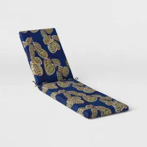 New - Calathea Outdoor Chaise Lounge Cushion Navy - Threshold