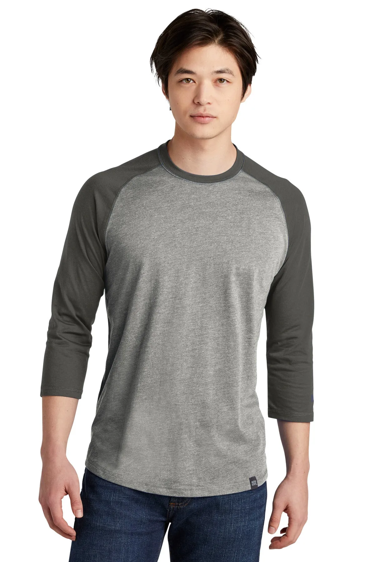 New Era Heritage Blend 3/4-Sleeve Baseball Raglan Tee. NEA104
