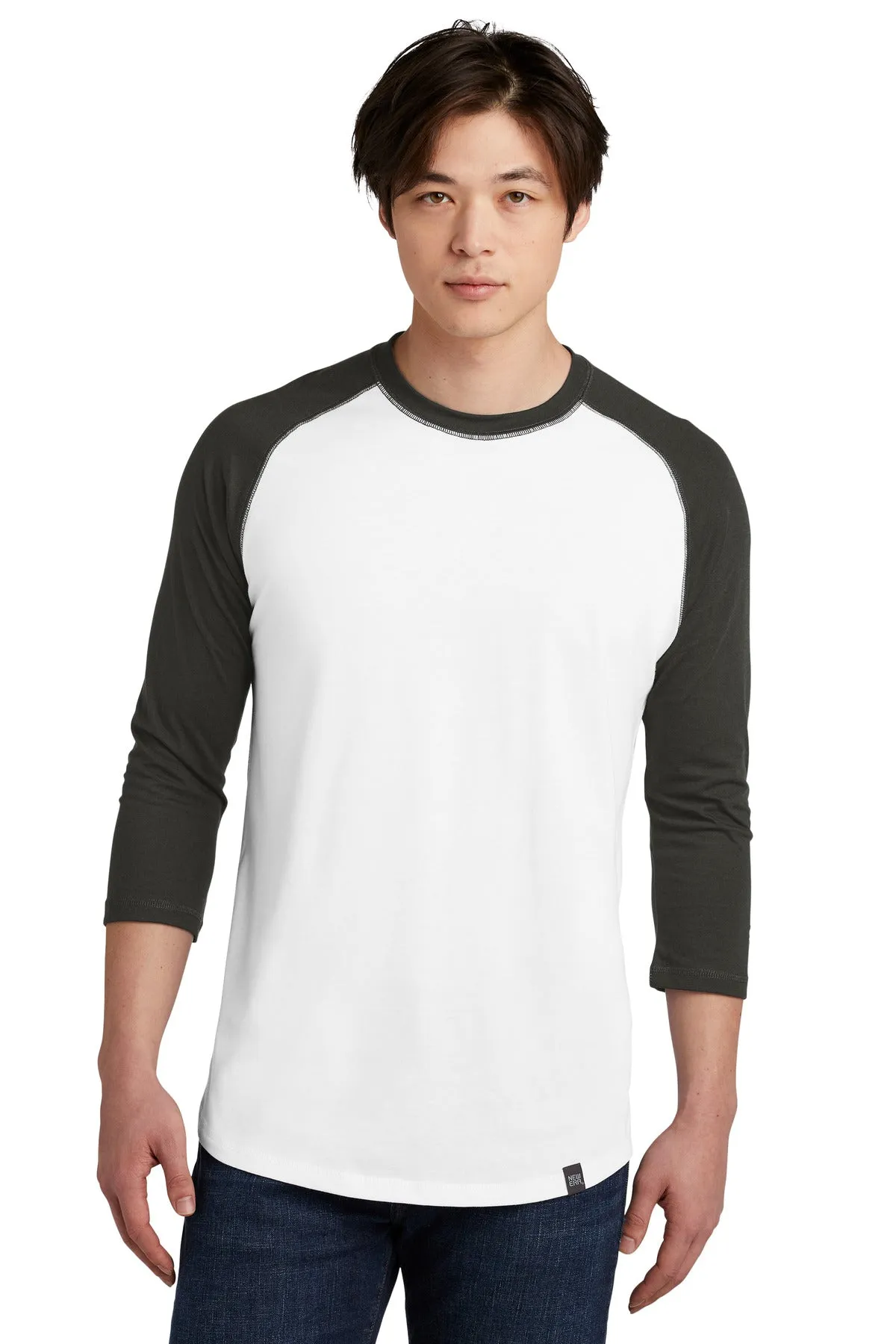 New Era Heritage Blend 3/4-Sleeve Baseball Raglan Tee. NEA104