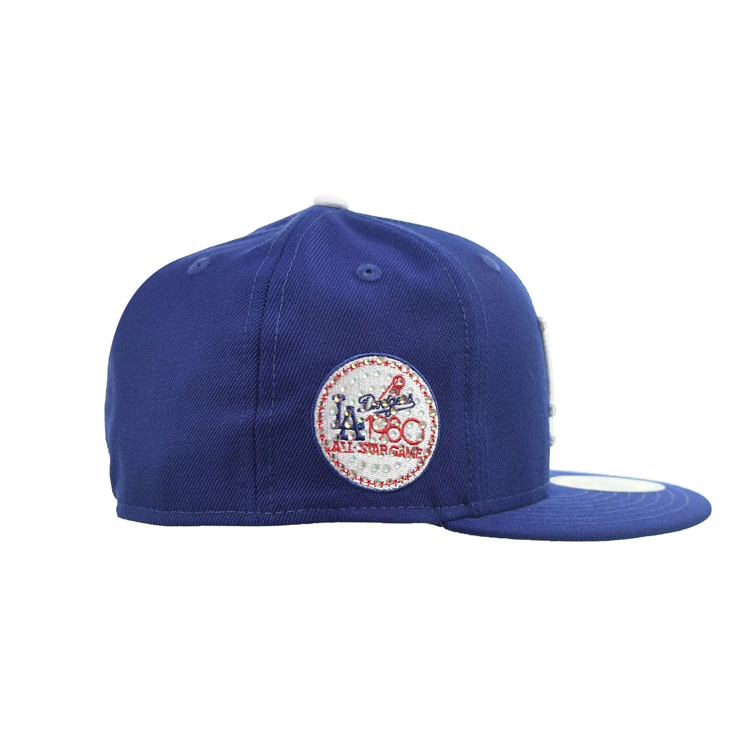 New Era Los Angeles Dodgers Icy Side Patch 59Fifty Fitted Men's Hat Blue