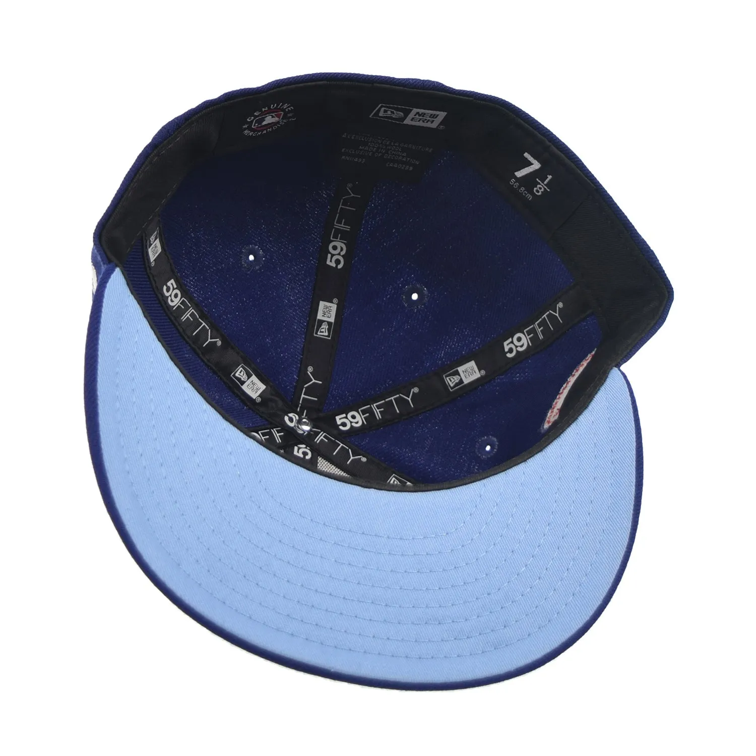 New Era Los Angeles Dodgers Icy Side Patch 59Fifty Fitted Men's Hat Blue