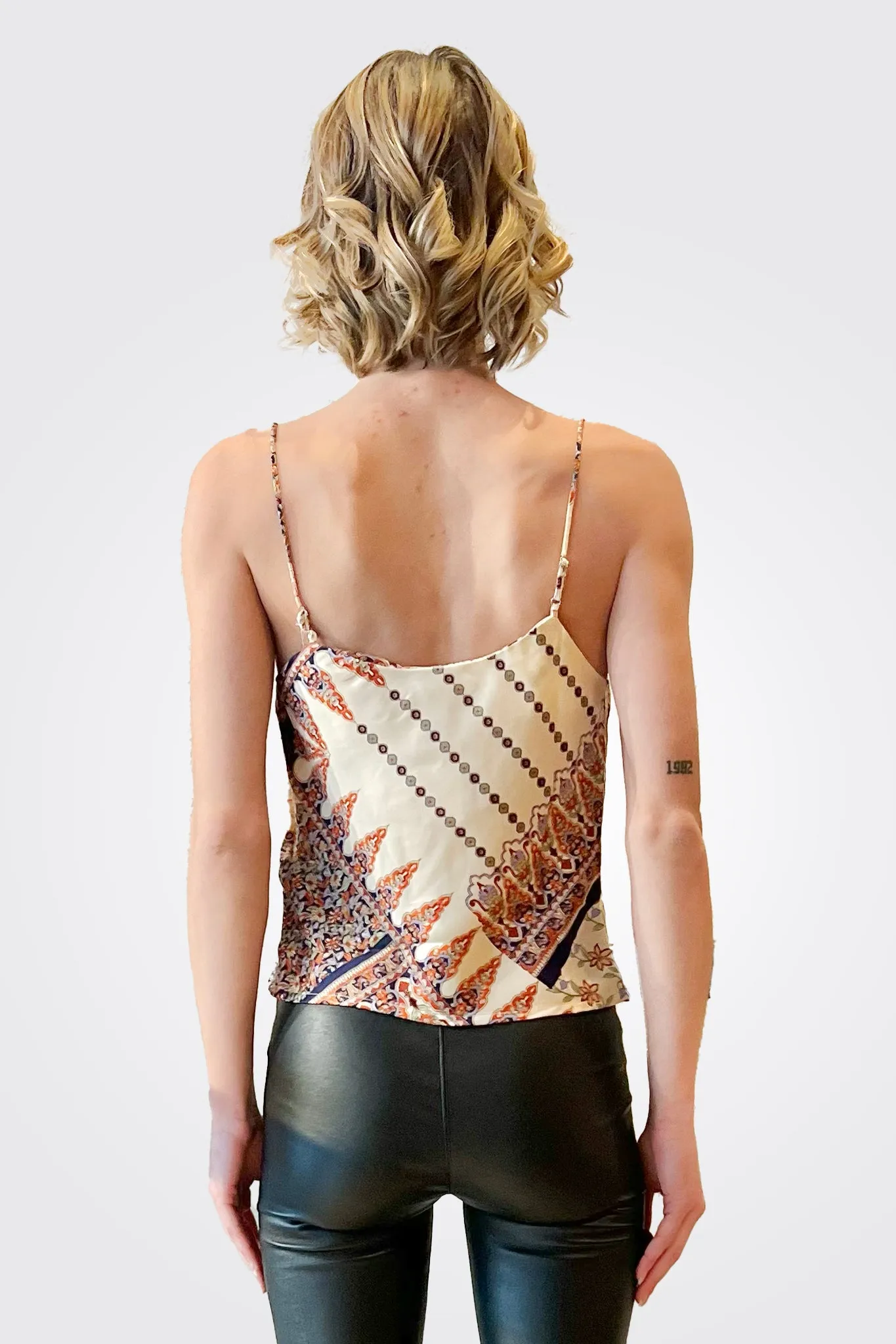 New Frontier Top - Cream Print