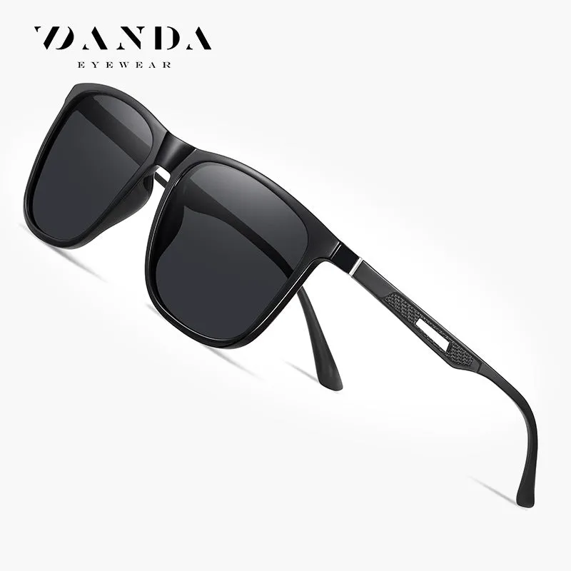 New men's square frame sunglasses cross-border hot selling aluminum magnesium spring fashion sunglasses