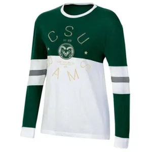 New - NCAA Colorado State Rams Women's Long Sleeve Color Block T-Shirt - M
