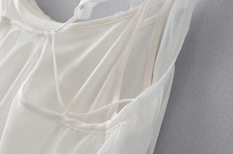 New Spaghetti Strap Embroidered Maxi Dress