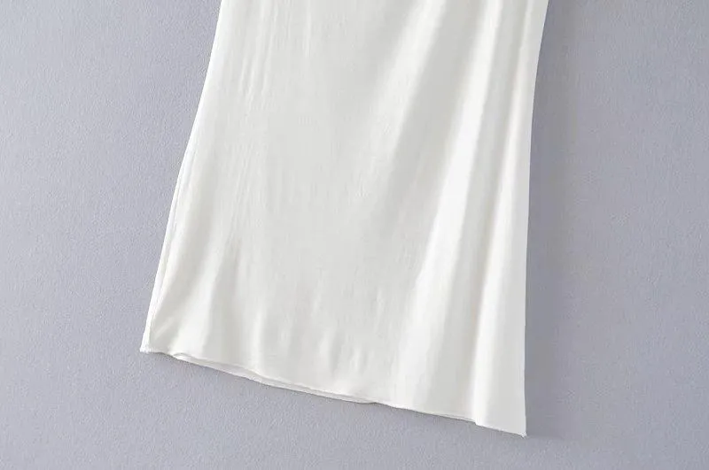New Spaghetti Strap Embroidered Maxi Dress