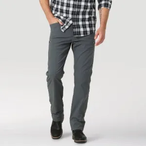 New - Wrangler Men's ATG Fleece Lined Straight Fit Five Pocket Pants - Dark Gray 38x32