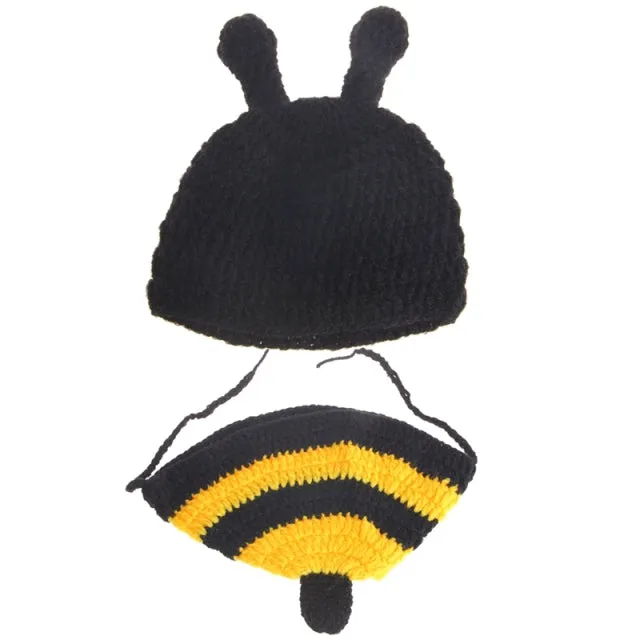 Newborn Baby Animal Outfits-Clothing Creative Photographic Props Style Outfits with Hats