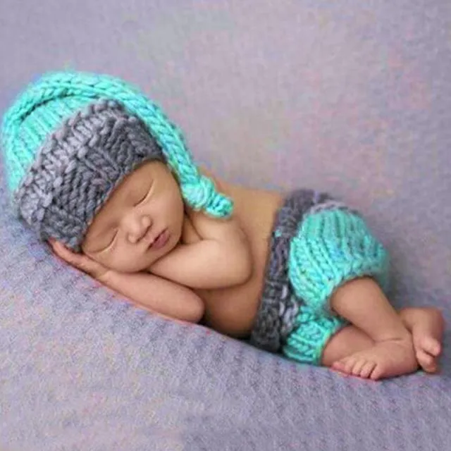 Newborn Baby Animal Outfits-Clothing Creative Photographic Props Style Outfits with Hats