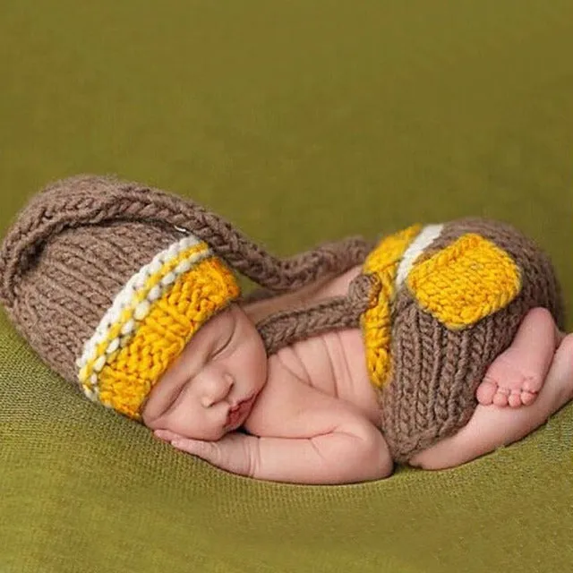 Newborn Baby Animal Outfits-Clothing Creative Photographic Props Style Outfits with Hats