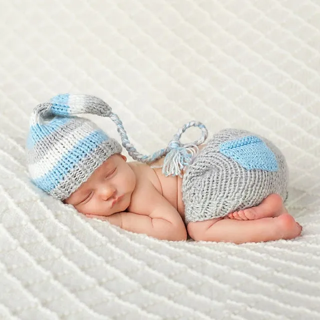 Newborn Baby Animal Outfits-Clothing Creative Photographic Props Style Outfits with Hats