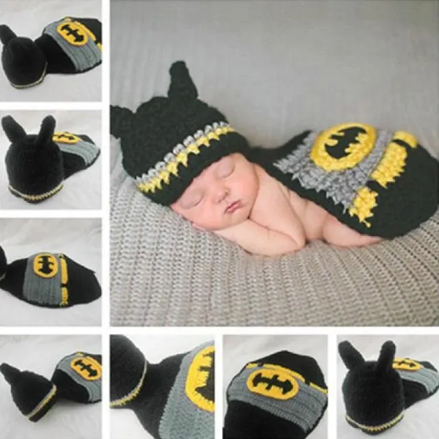 Newborn Baby Animal Outfits-Clothing Creative Photographic Props Style Outfits with Hats