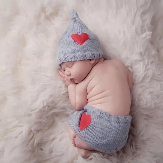Newborn Baby Animal Outfits-Clothing Creative Photographic Props Style Outfits with Hats