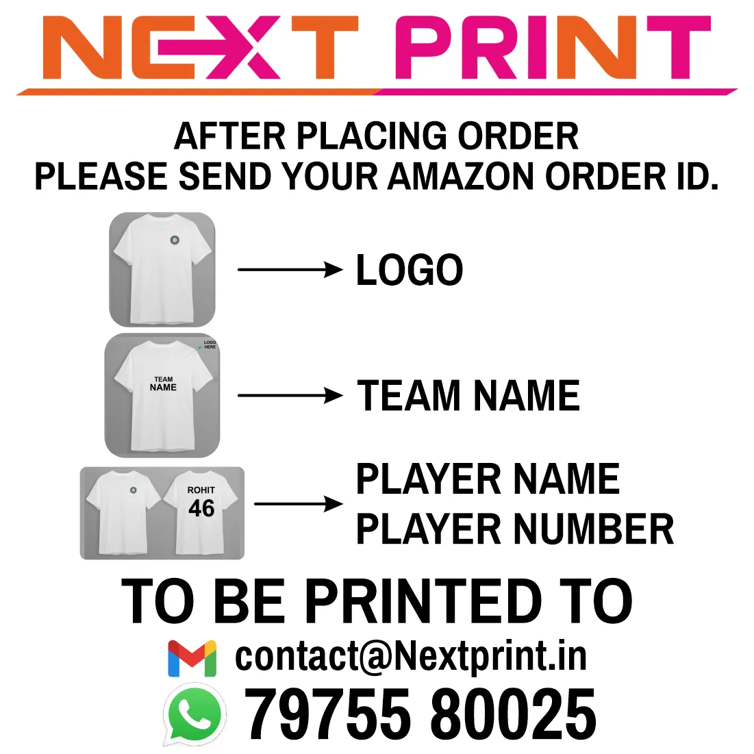 NEXT PRINT Customized Sublimation Printed T-Shirt Unisex Sports Jersey Player Name & Number, Team Name And Logo.1833296713