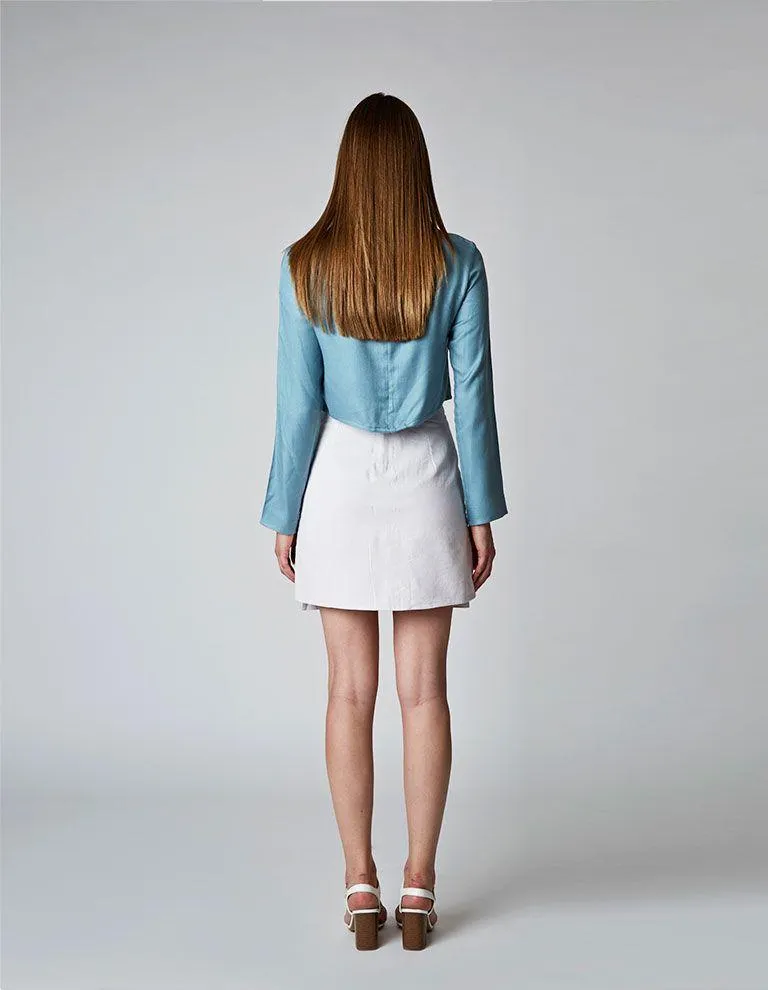 NIALA Hand-Embroidered Mini Skirt