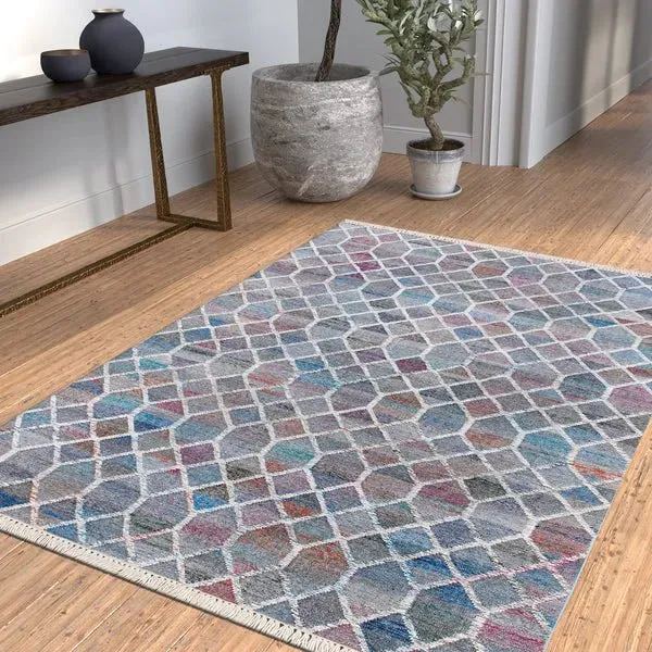 Nimroz 81985BMU Blue/Multi Rug